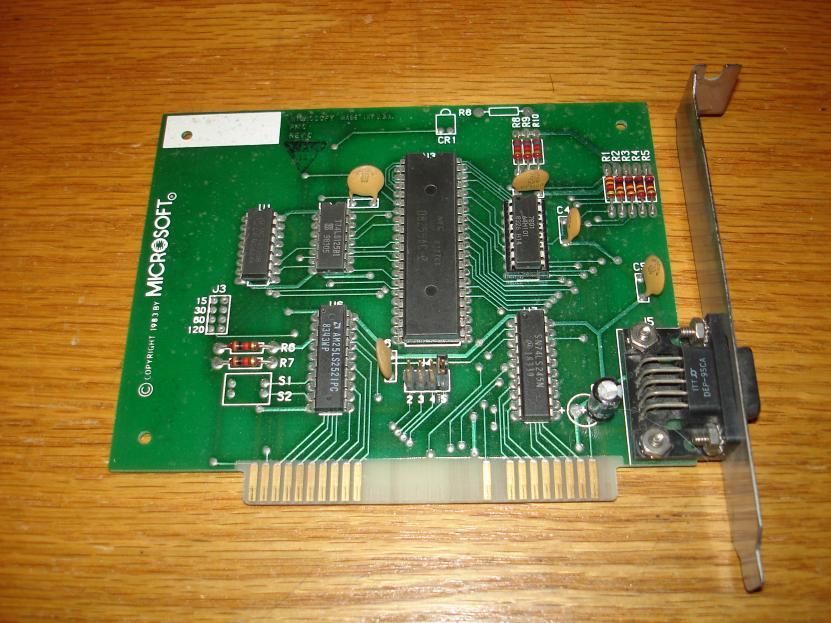 The Microsoft bus mouse ISA card